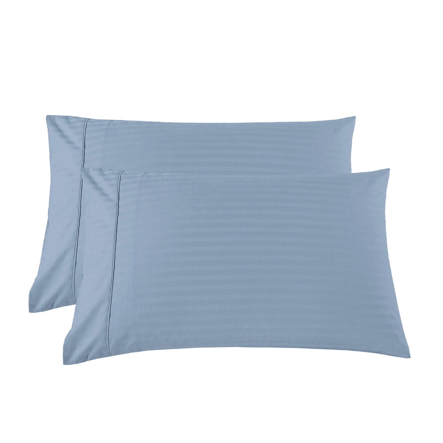 Royal Comfort 1200TC COTTON STRIPE -3PC FITTED COMBO SETS QUEEN CHAMBRAY