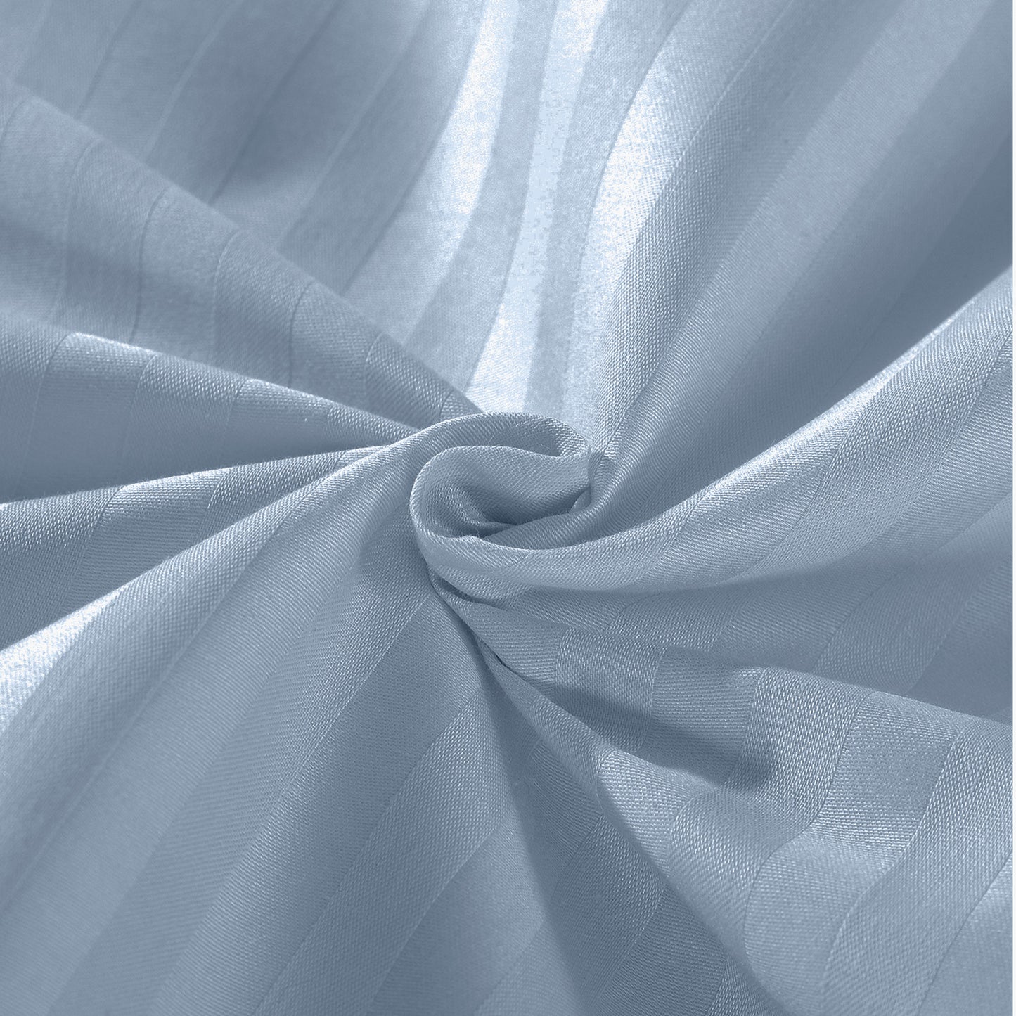 Royal Comfort 1200TC COTTON STRIPE -3PC FITTED COMBO SETS QUEEN CHAMBRAY