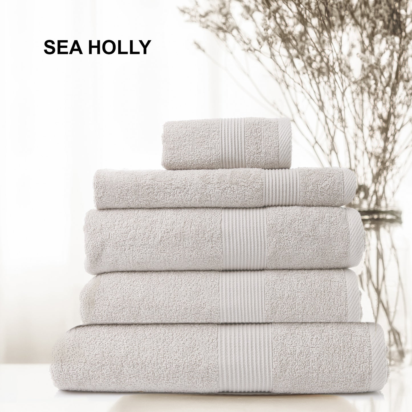 Royal Comfort Cotton Bamboo Towel 5pc Set - Seaholly