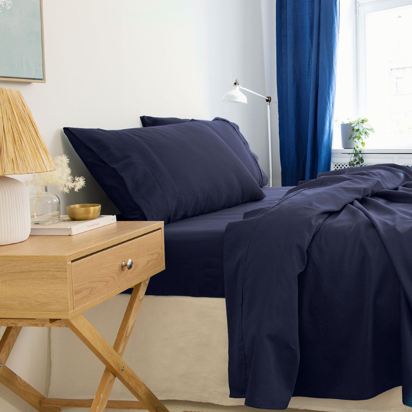 Royal Comfort - Balmain 1000TC Bamboo cotton Sheet Sets (Queen) - Royal Blue