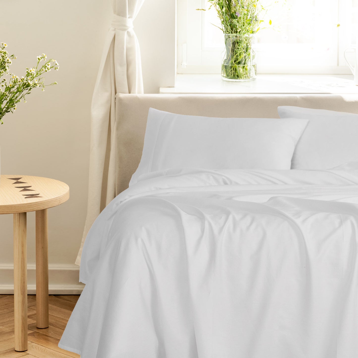 Royal Comfort - Balmain 1000TC Bamboo cotton Sheet Sets (Queen) - Cool Grey