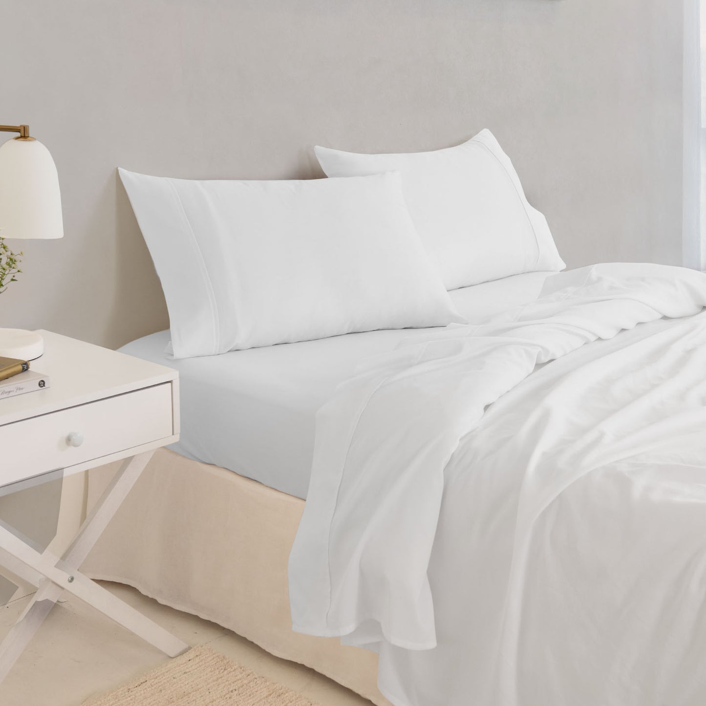 Royal Comfort - Balmain 1000TC Bamboo cotton Sheet Sets (Queen) - Cool Grey