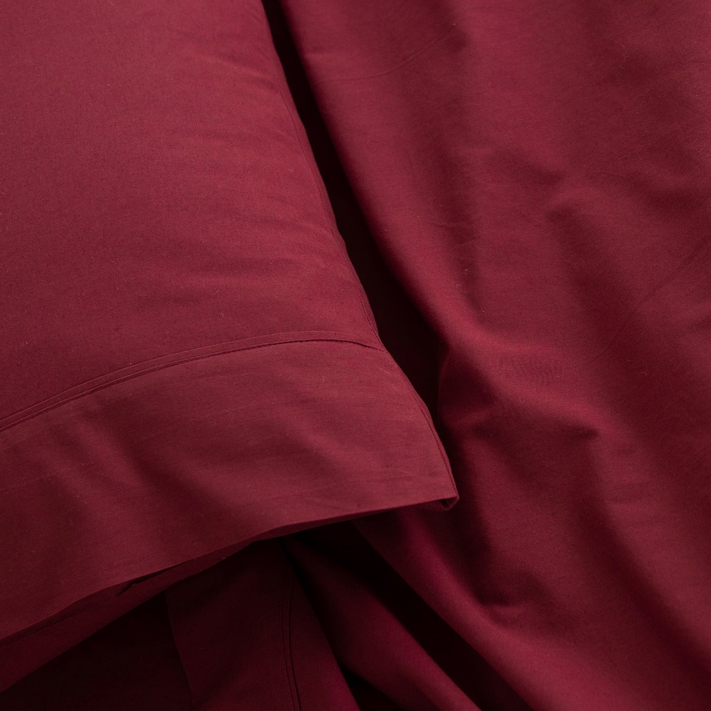 Royal Comfort Vintage Washed 100% Cotton Sheet Set King- Mulled Wine