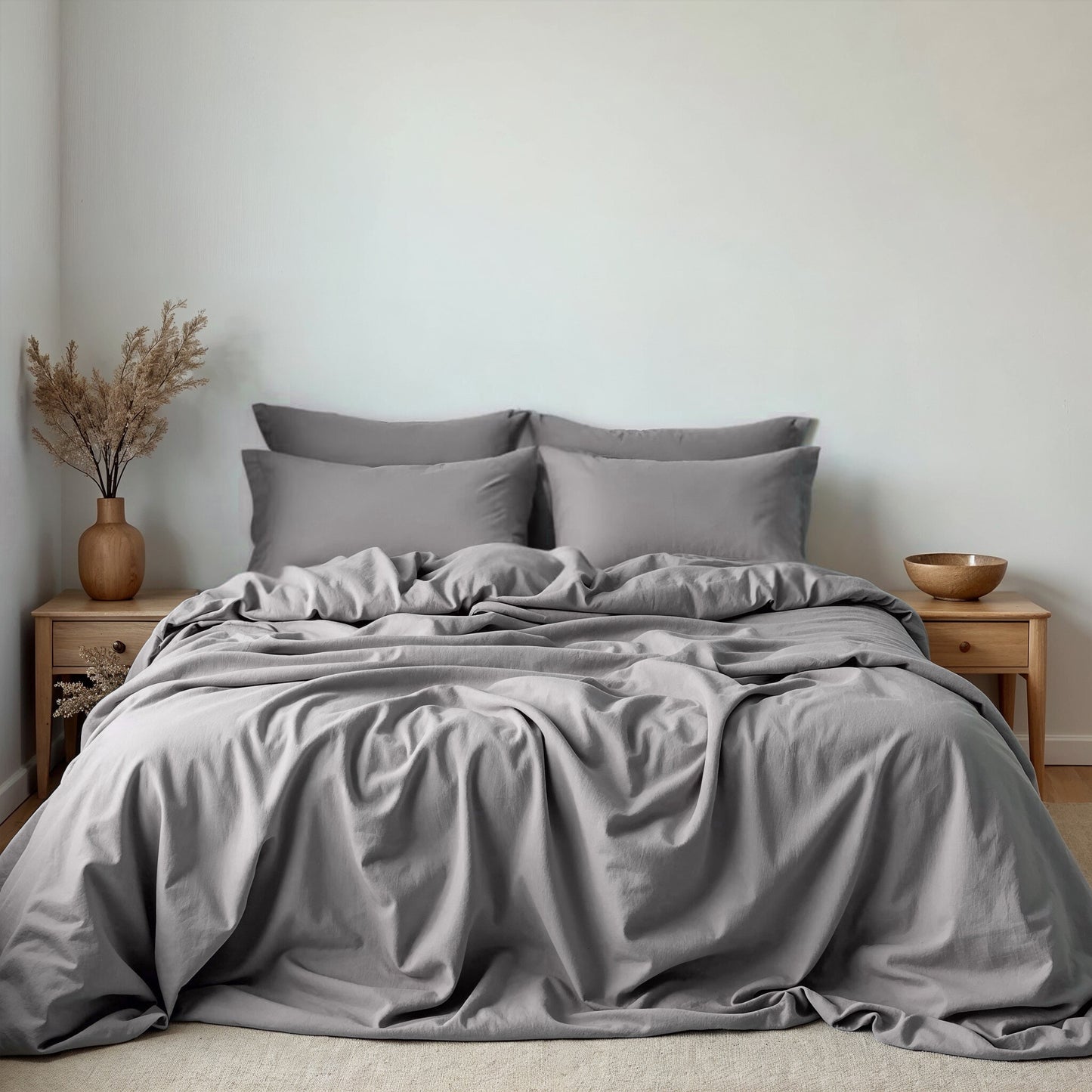 Royal Comfort 1500 TC Cotton Rich Fitted sheet 4 PC Set King-Indigo