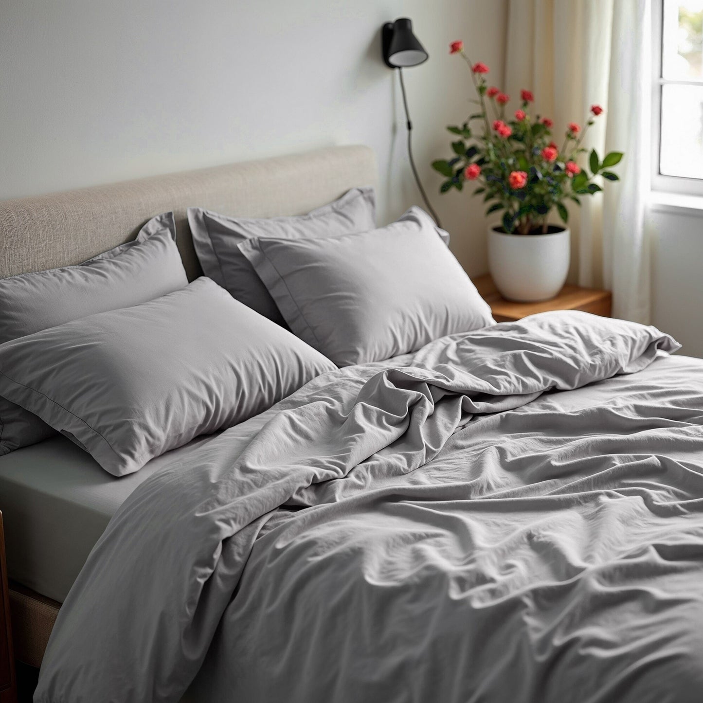 Royal Comfort 1500 TC Cotton Rich Fitted sheet 4 PC Set King-Indigo