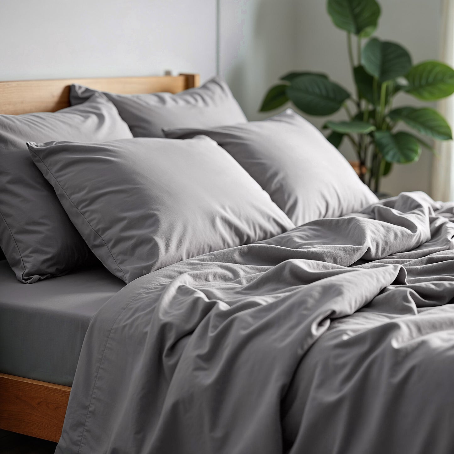 Royal Comfort 1500 TC Cotton Rich Fitted sheet 4 PC Set King-Indigo