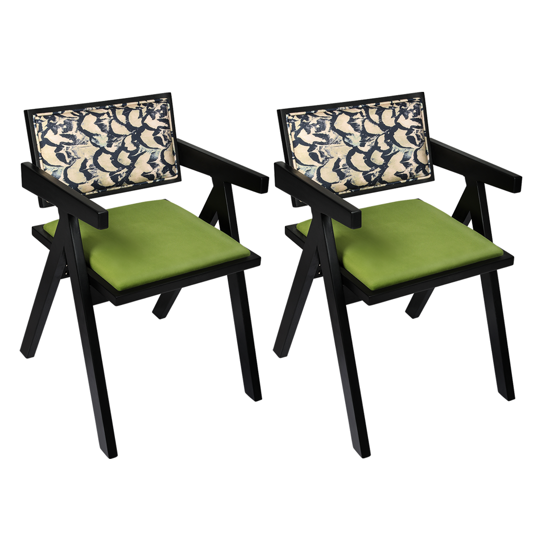 Levede 2X Dining Chair Retro Backrest Chair-1910112273955950594