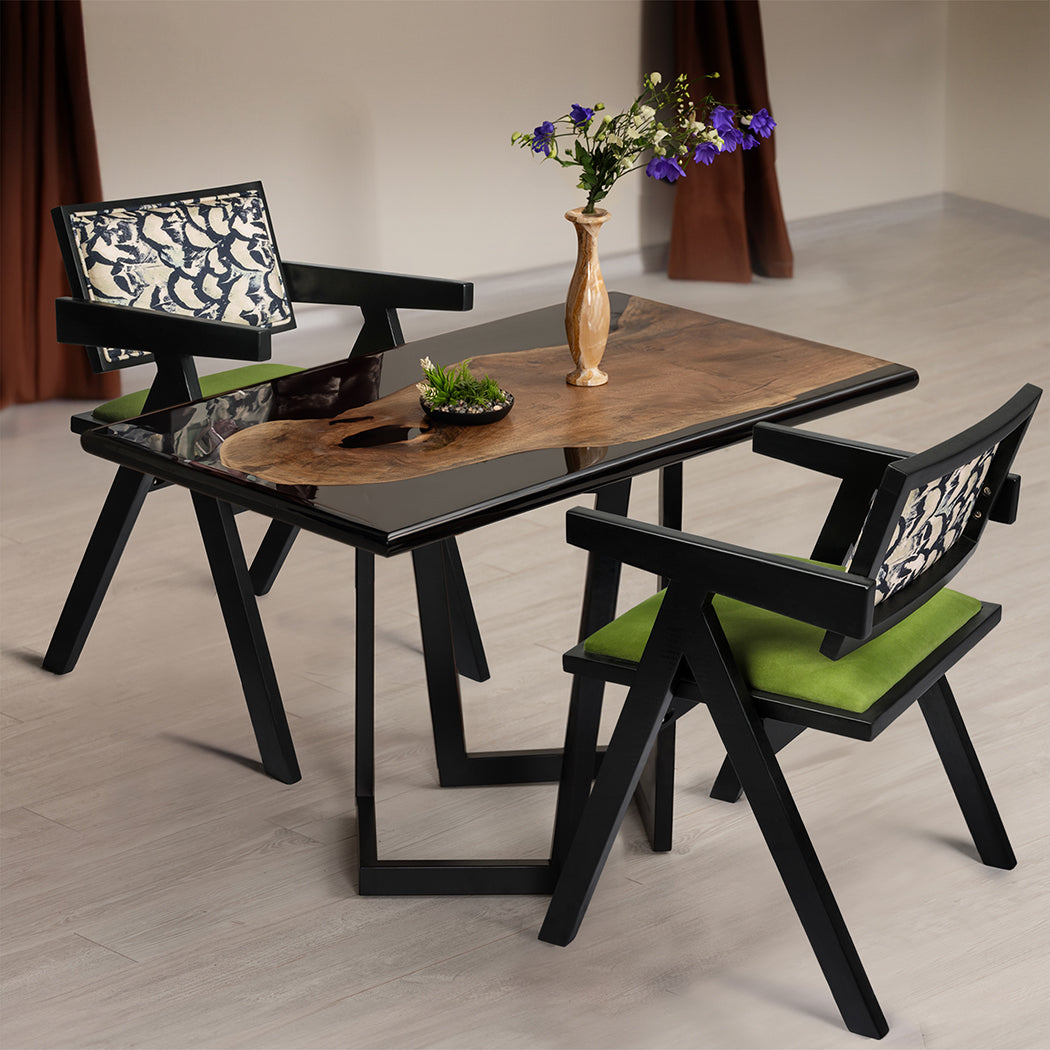 Levede 2X Dining Chair Retro Backrest Chair-1910112273955950593