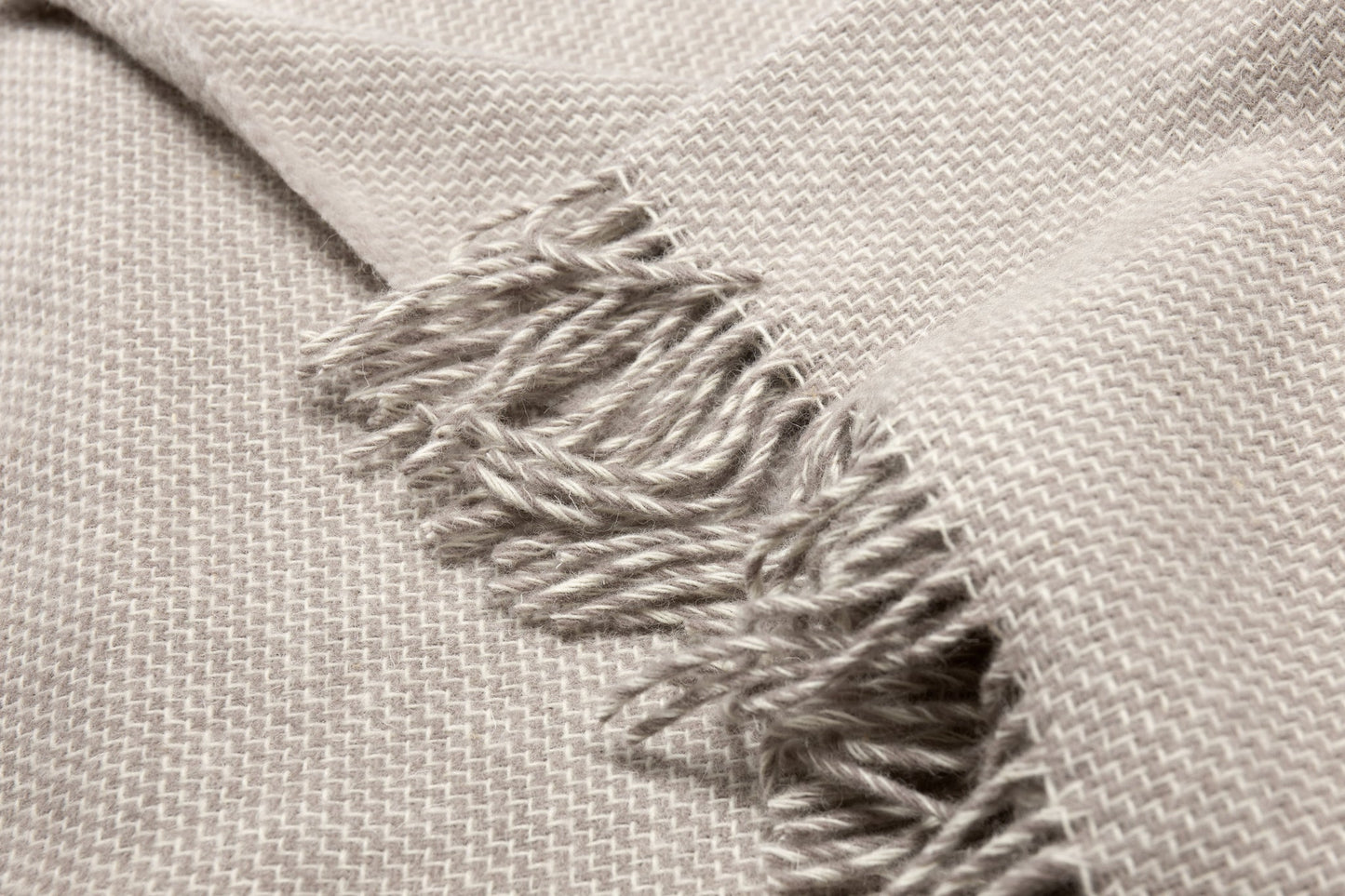 Cambridge Throw - 100% NZ Wool - Silver - DecorHouse.com.au