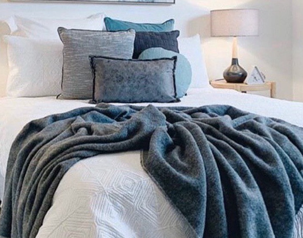 Chiswick Throw - Merino Wool/Cashmere - Charcoal - DecorHouse.com.au