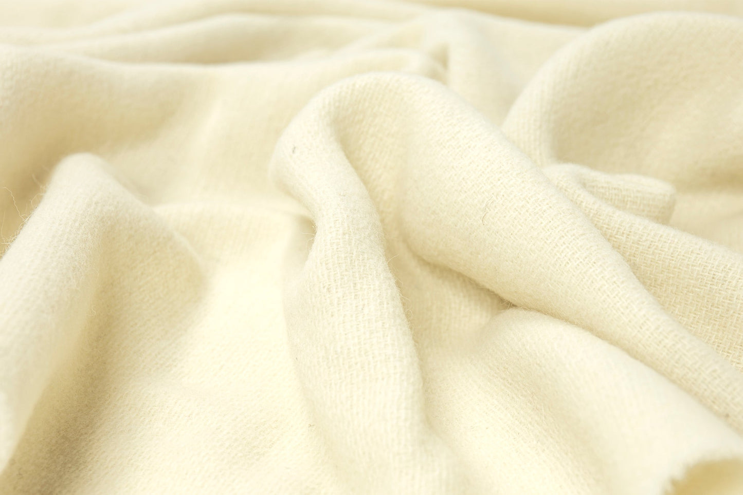 Oxford Throw - Merino Wool Blend - Ivory - DecorHouse.com.au