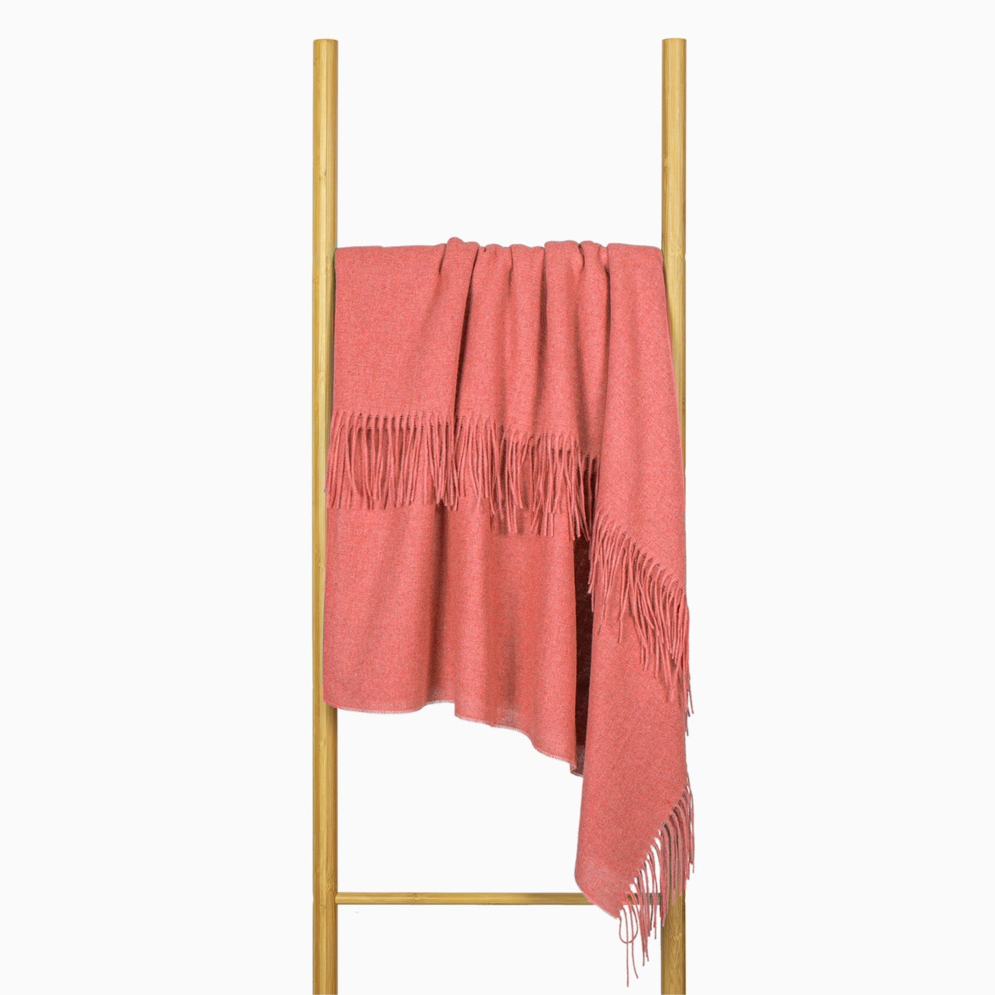 Paddington Throw - Fine Wool Blend - Peach - DecorHouse.com.au