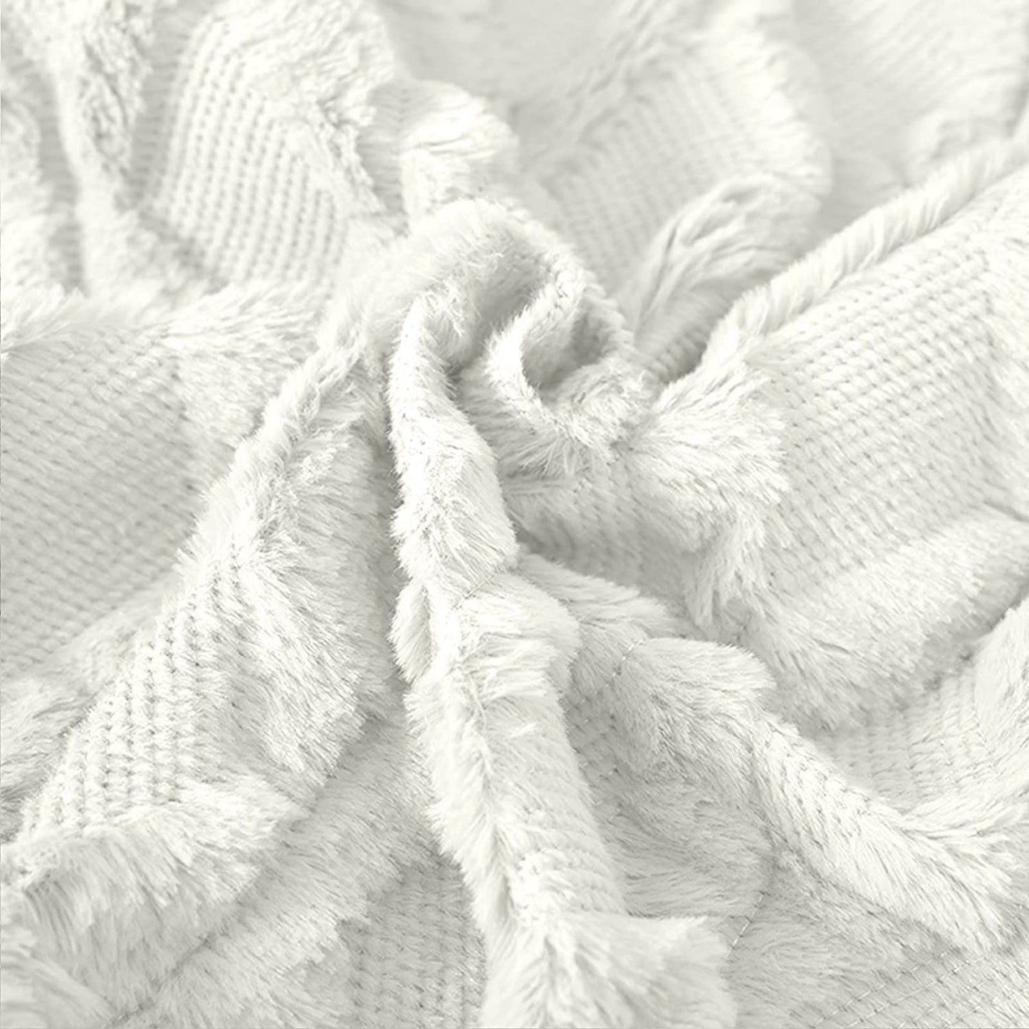 2 Pack Decorative Boho Throw Pillow Covers 45 x 45 cm (White) - DecorHouse.com.au