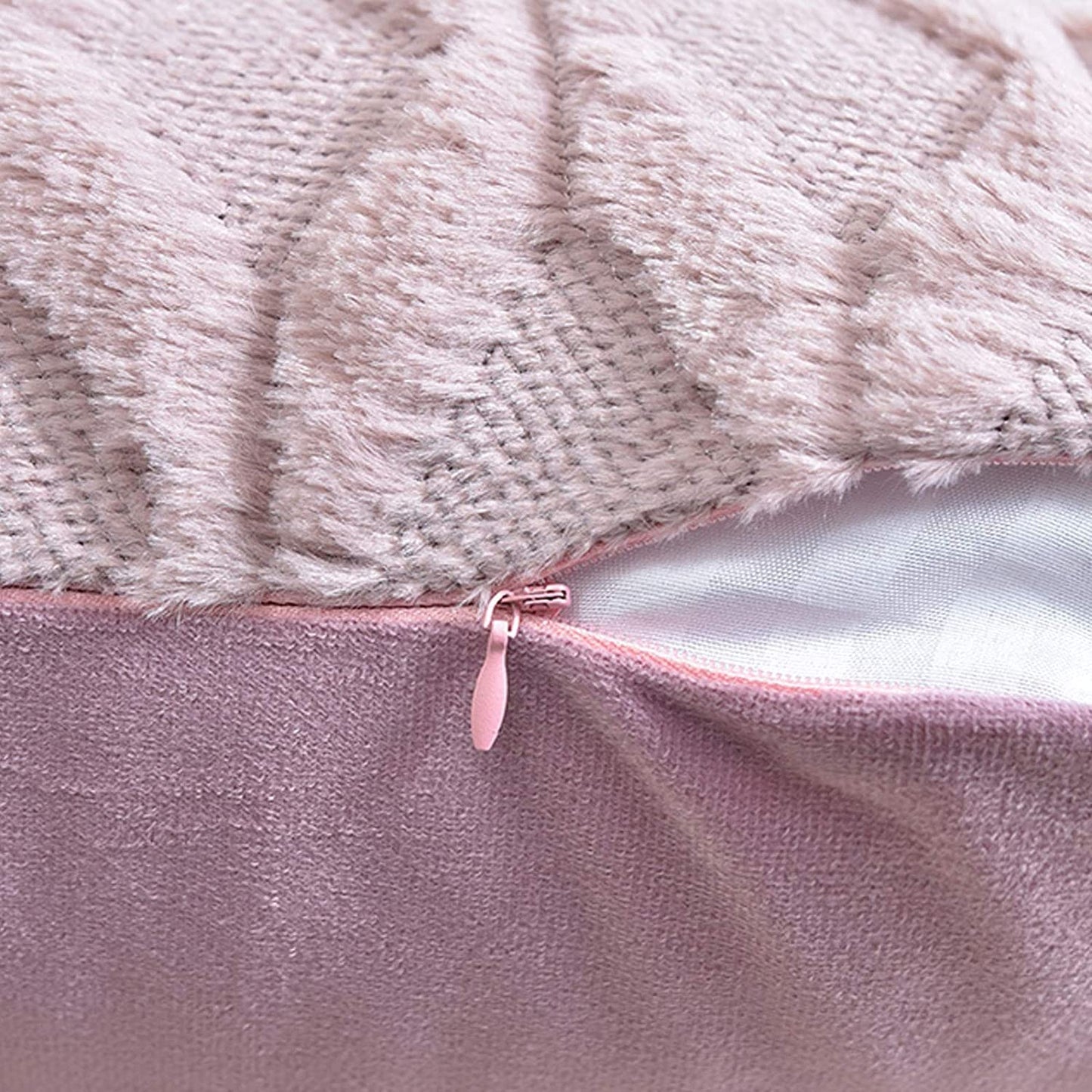 2 Pack Decorative Boho Throw Pillow Covers 45 x 45 cm (Pink) - DecorHouse.com.au