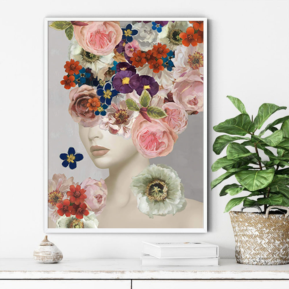 70cmx100cm Foolish in Love I White Frame Canvas Wall Art - DecorHouse.com.au