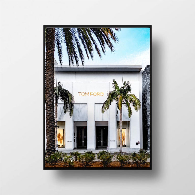 70cmx100cm Fashion Store Black Frame Canvas Wall Art - DecorHouse.com.au