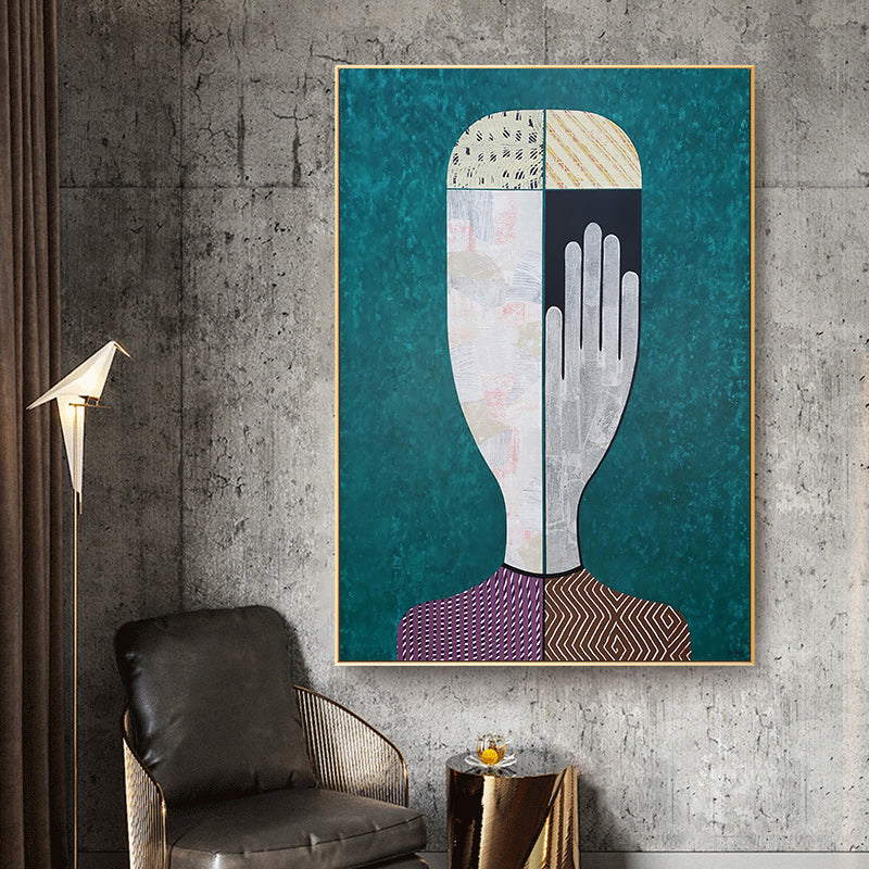 60cmx90cm Abstract Man And Woman 2 Sets Gold Frame Canvas Wall Art - DecorHouse.com.au