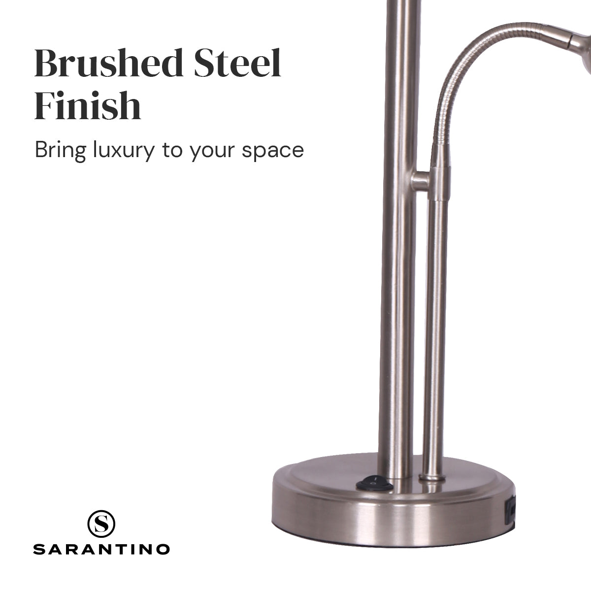 Sarantino 2-in-1 Table Lamp with LED Reading Light - DecorHouse.com.au