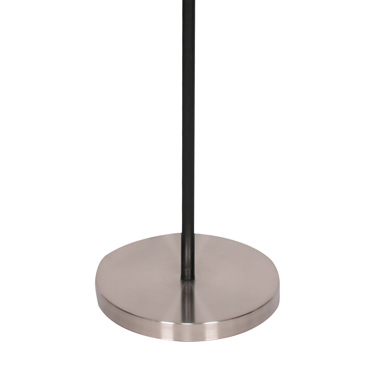 Sarantino 3-Shade Metal Floor Lamp Nickel & Matte Black Finish - DecorHouse.com.au