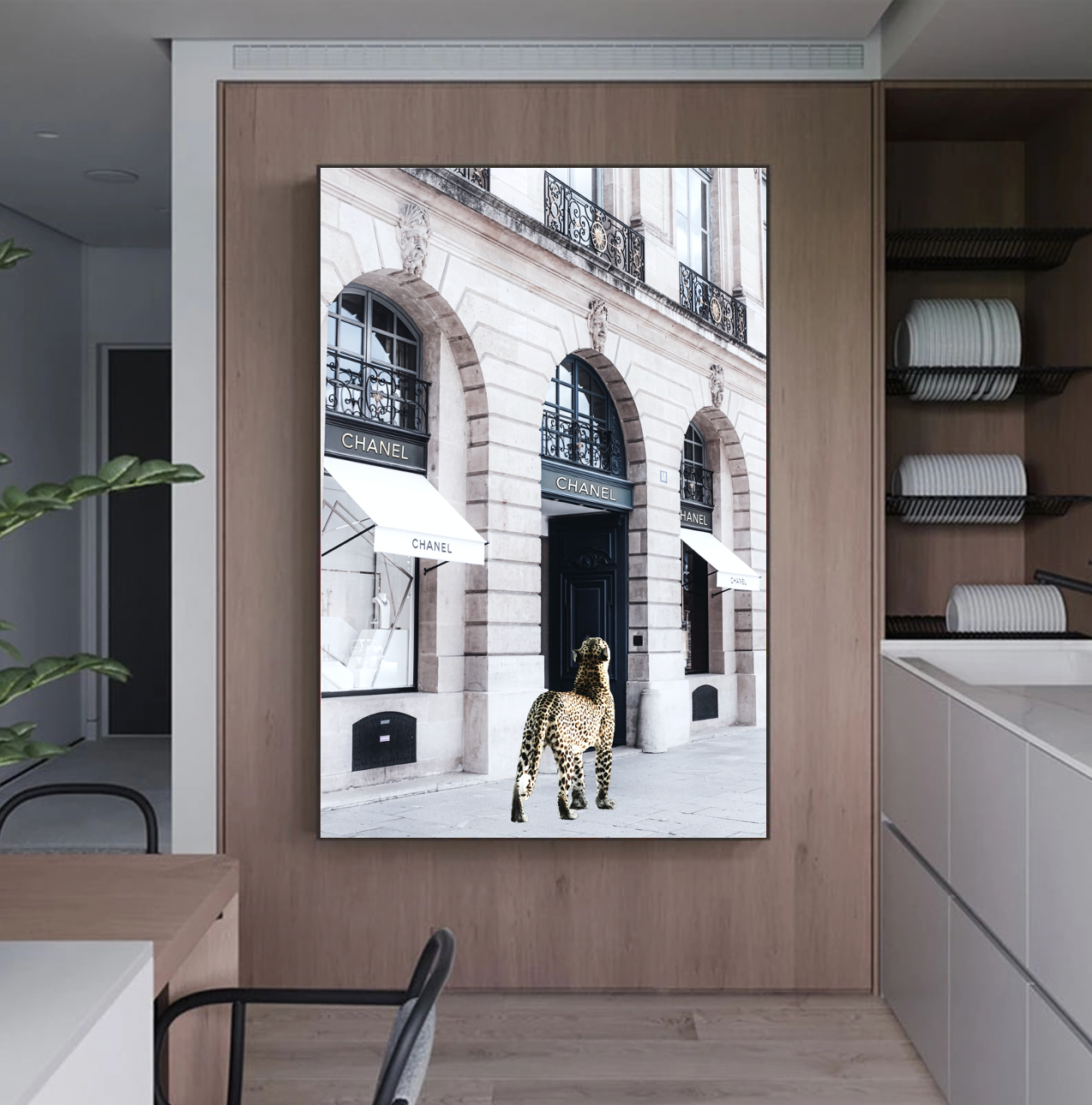 Interior Ave - Catwalk - 90cm x 60cm White Framed Artwork - DecorHouse.com.au