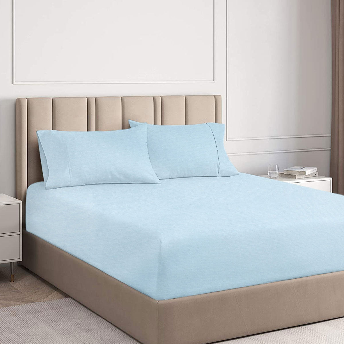 Ramesses Steel Blue 2000TC Cooling Bamboo Combo Set Double