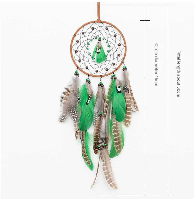 Star Boho Forest Dreamcatcher Wind Chime Pendant - INS Style Moonlit Serenity Decor