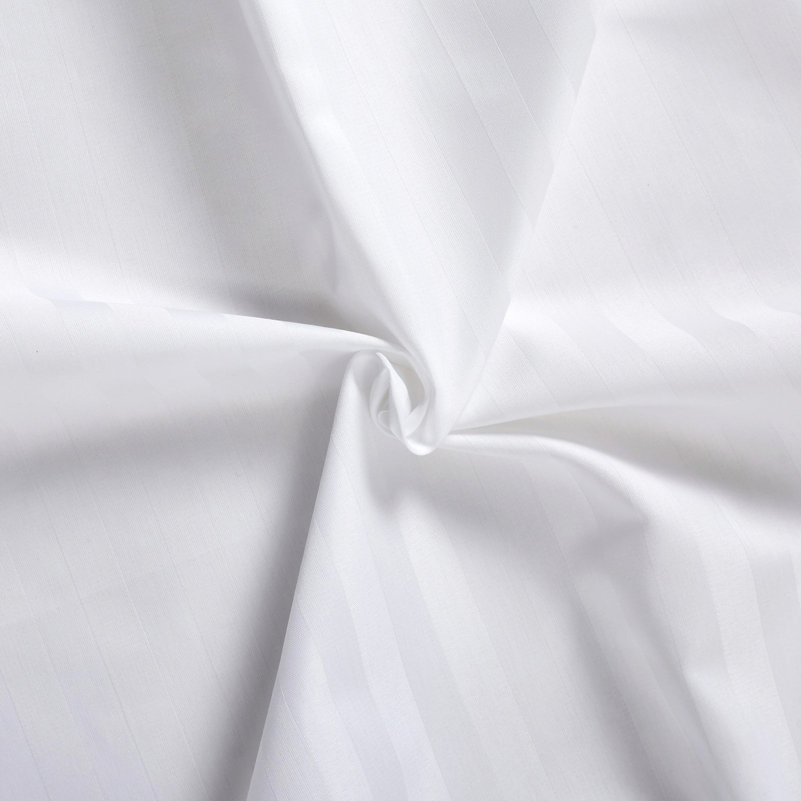 Royal Comfort 1200TC COTTON STRIPE -3PC FITTED COMBO SETS QUEEN WHITE