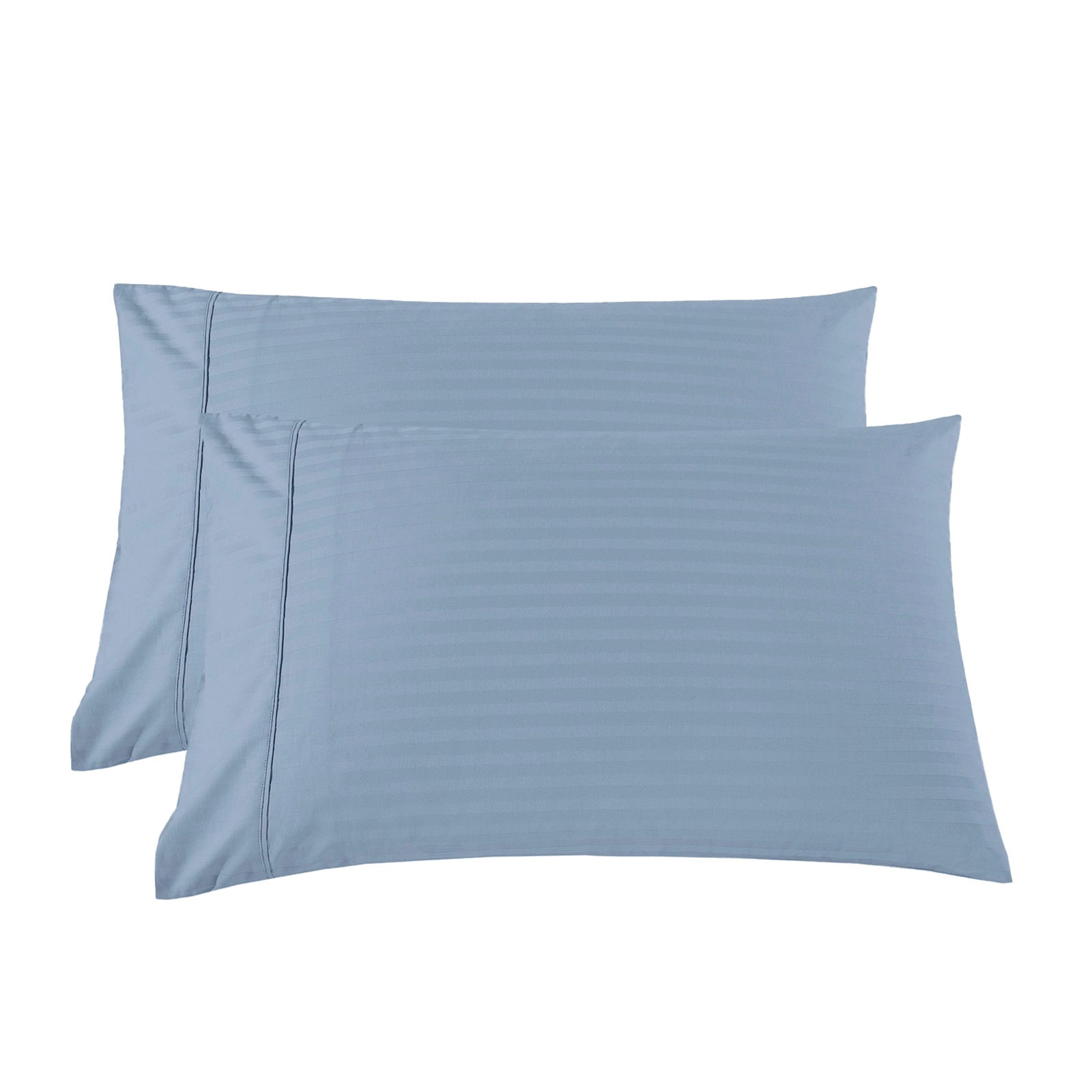 Royal Comfort 1200TC COTTON STRIPE -3PC FITTED COMBO SETS QUEEN CHAMBRAY
