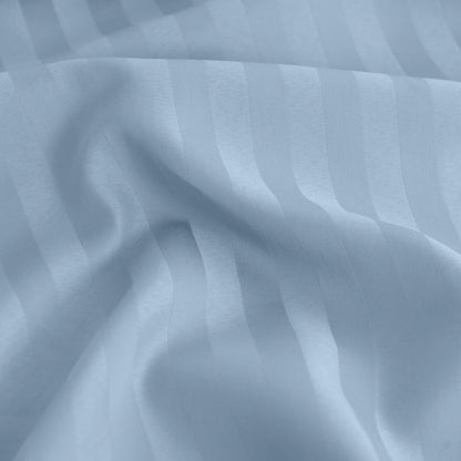Royal Comfort 1200TC COTTON STRIPE -3PC FITTED COMBO SETS QUEEN CHAMBRAY
