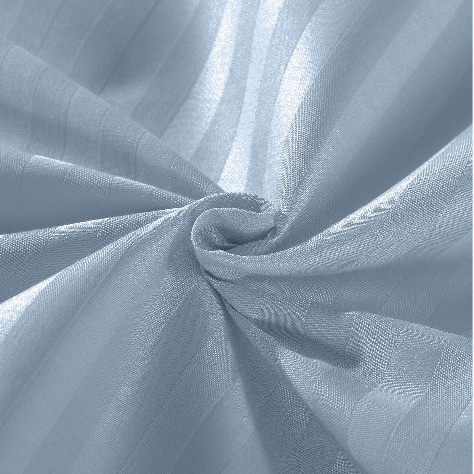 Royal Comfort 1200TC COTTON STRIPE -3PC FITTED COMBO SETS QUEEN CHAMBRAY