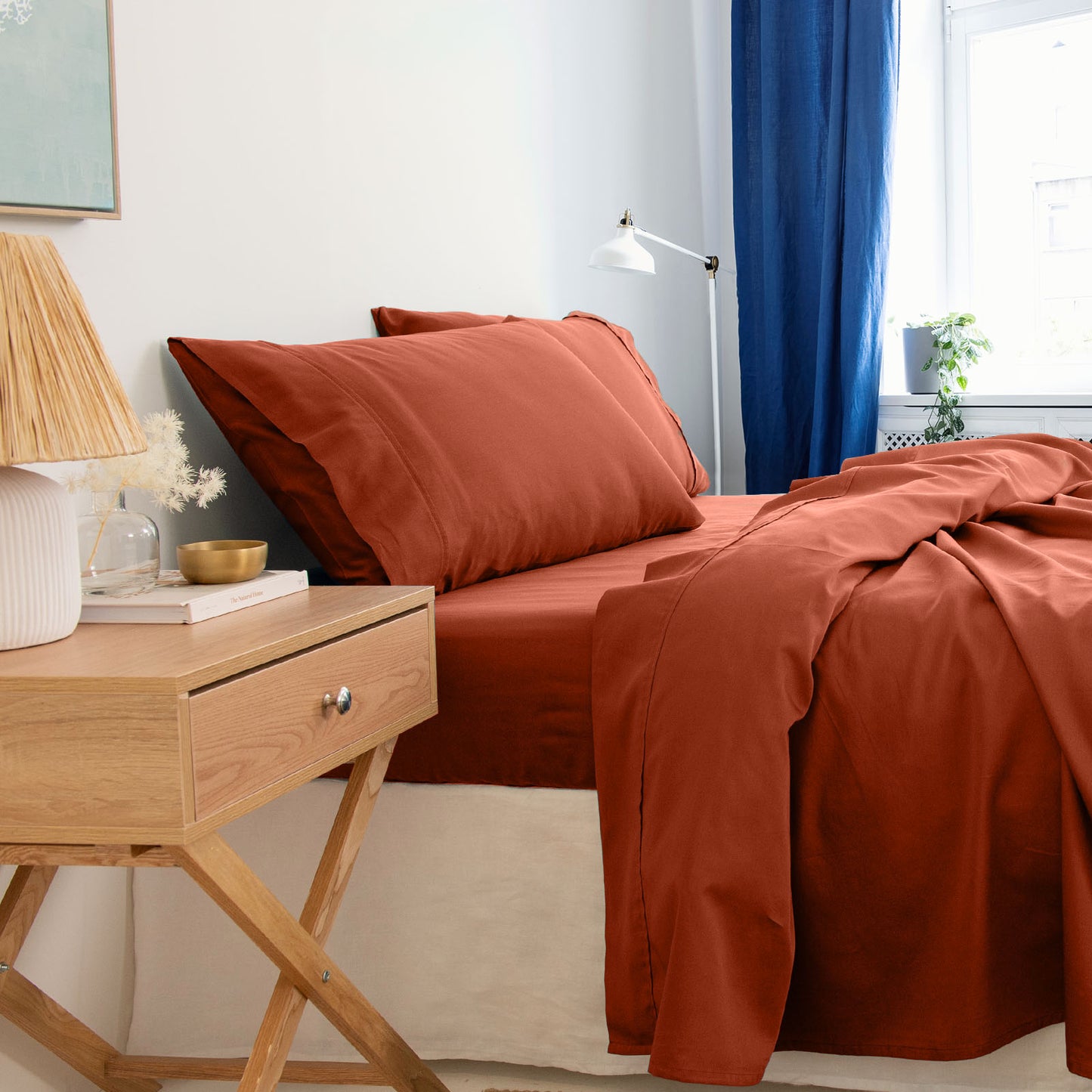 Royal Comfort - Balmain 1000TC Bamboo cotton Sheet Sets (Queen) - Cinnamon