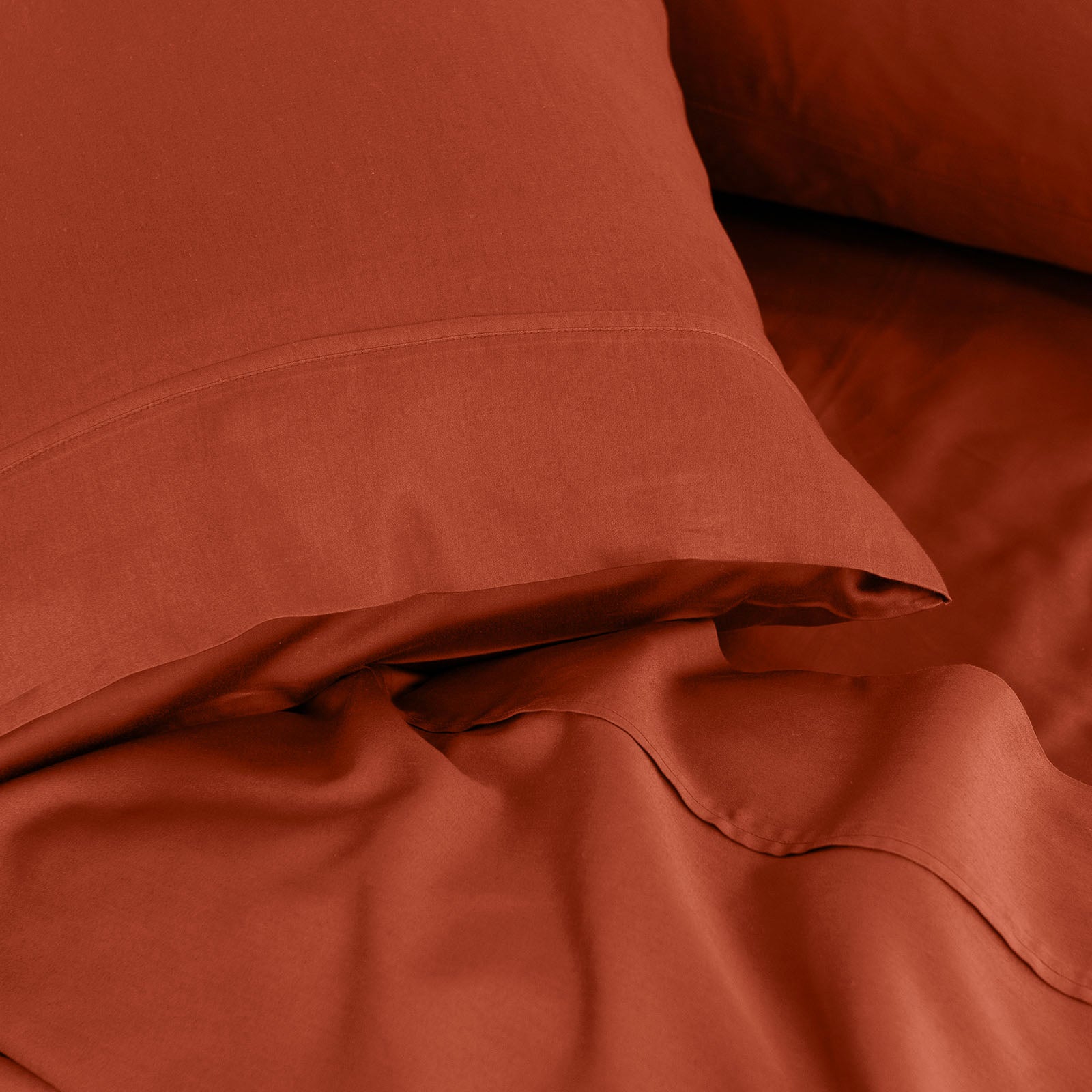 Royal Comfort - Balmain 1000TC Bamboo cotton Sheet Sets (Queen) - Cinnamon