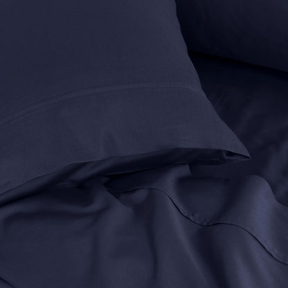 Royal Comfort - Balmain 1000TC Bamboo cotton Sheet Sets (Queen) - Royal Blue