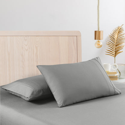 Casa Decor Bamboo Cooling  2000 TC Sheet Set Double Cloud Grey