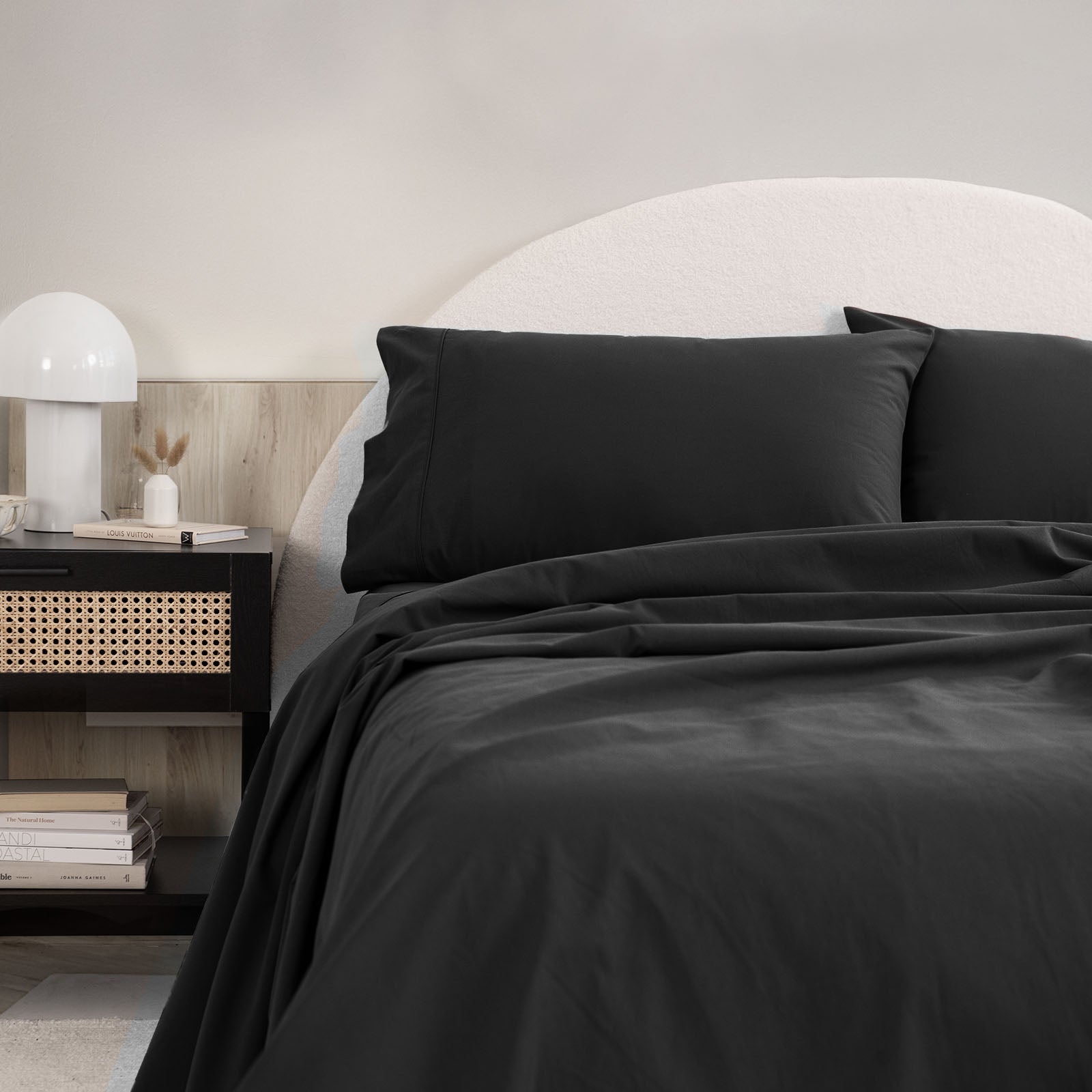 Royal Comfort Vintage Washed 100% Cotton Sheet Set King - Charcoal