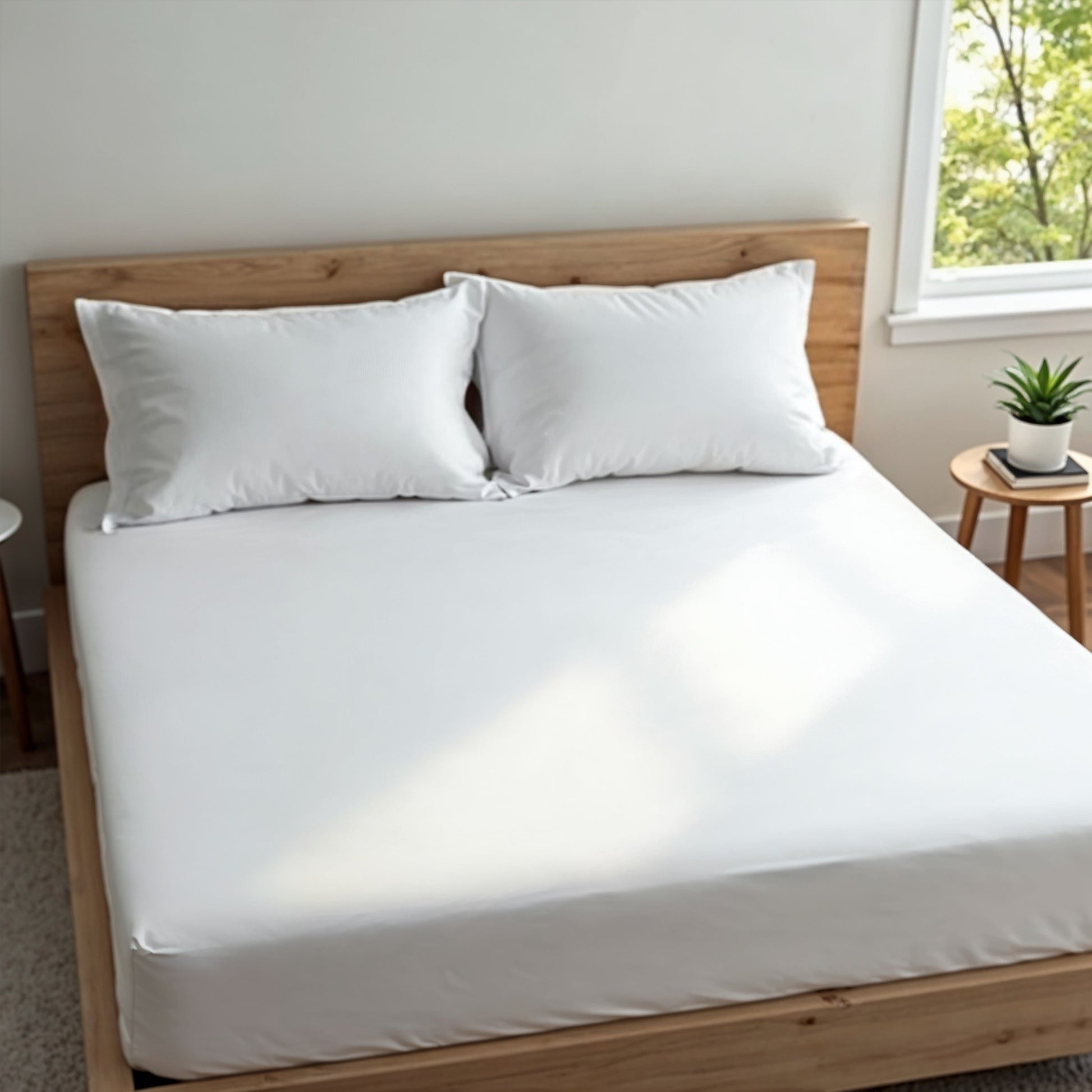 Royal Comfort 1500 TC Cotton Rich Fitted sheet 3 PC Set King-White