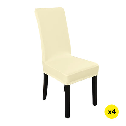 4x Stretch Elastic Chair Covers Dining