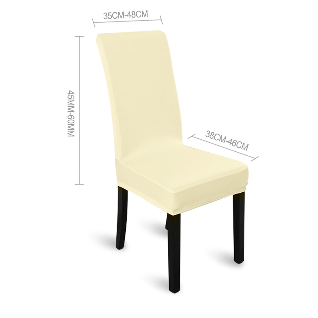 4x Stretch Elastic Chair Covers Dining