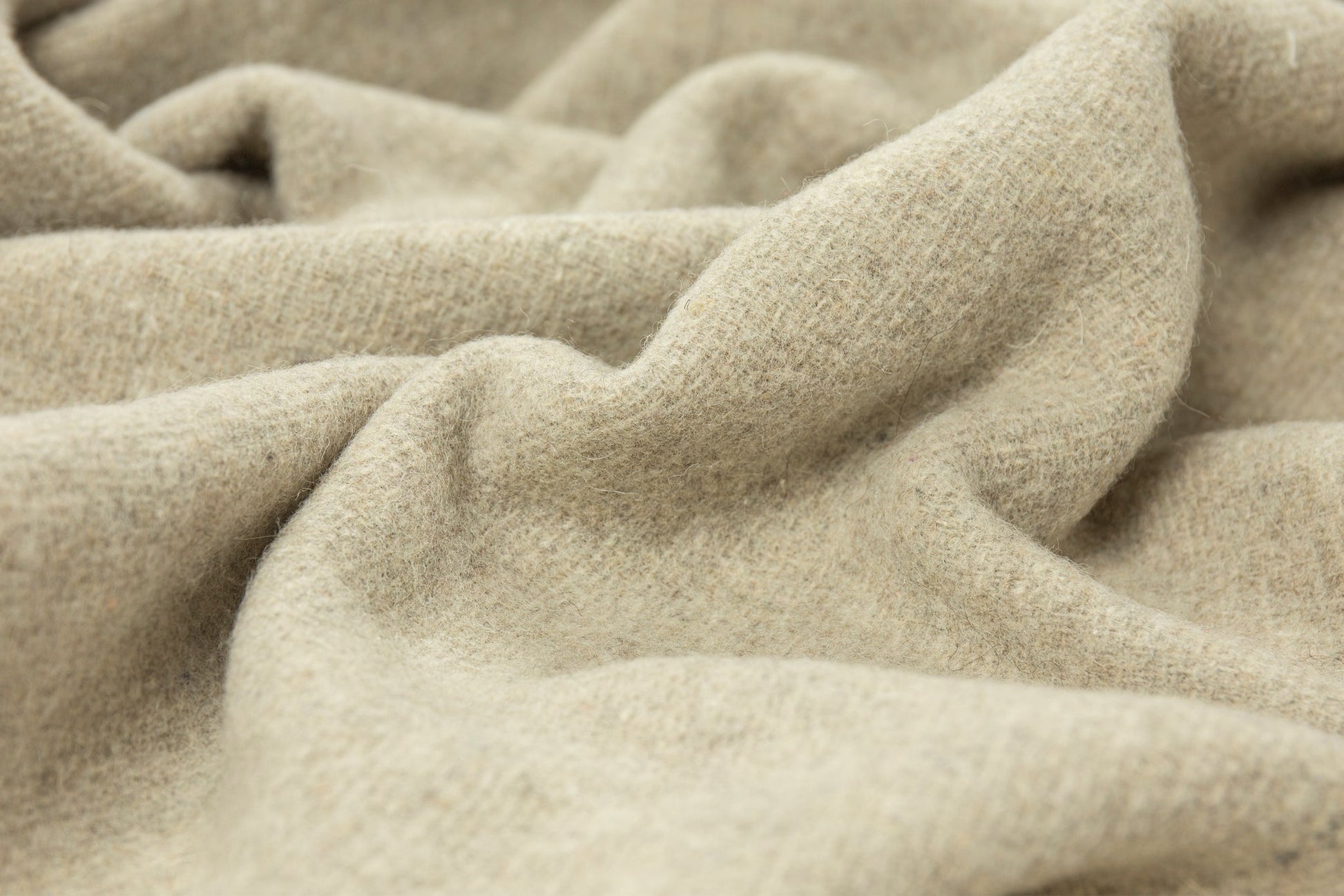 Oxford Throw - Merino Wool Blend - Stone - DecorHouse.com.au