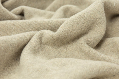 Oxford Throw - Merino Wool Blend - Stone - DecorHouse.com.au