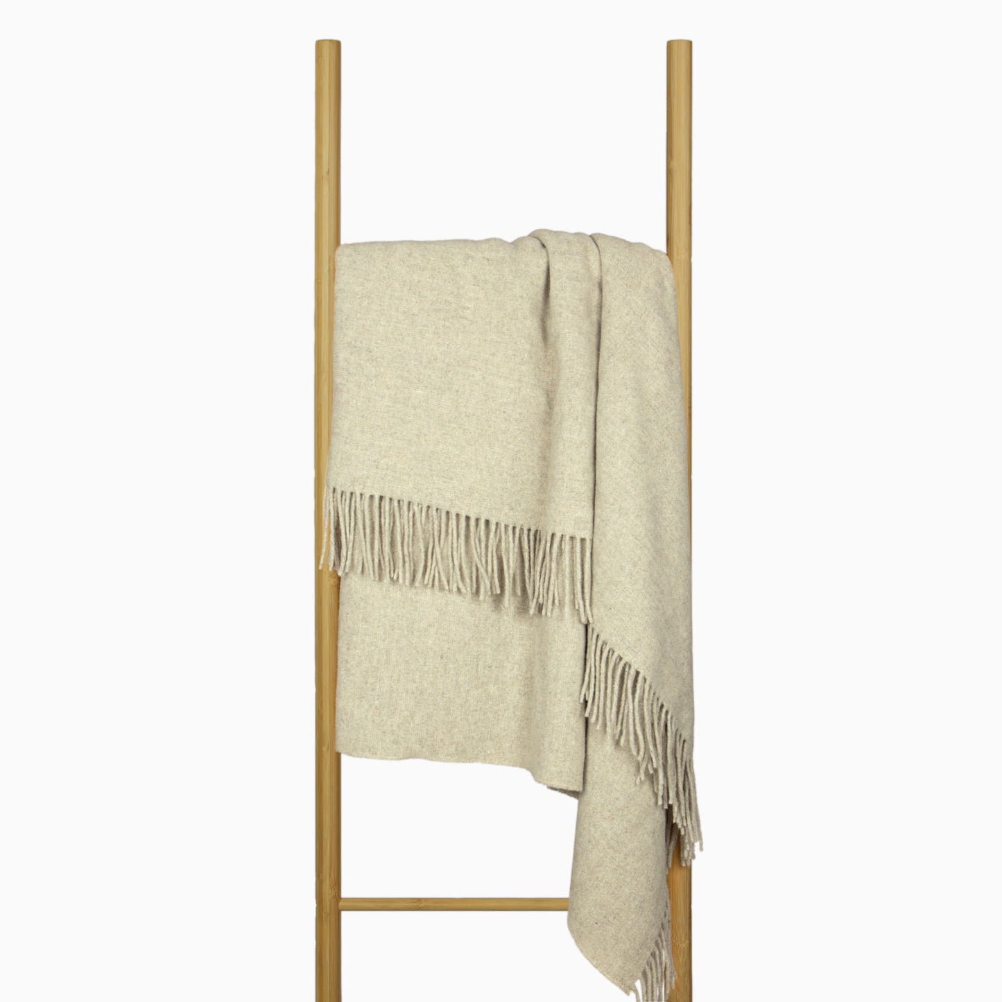 Oxford Throw - Merino Wool Blend - Stone - DecorHouse.com.au