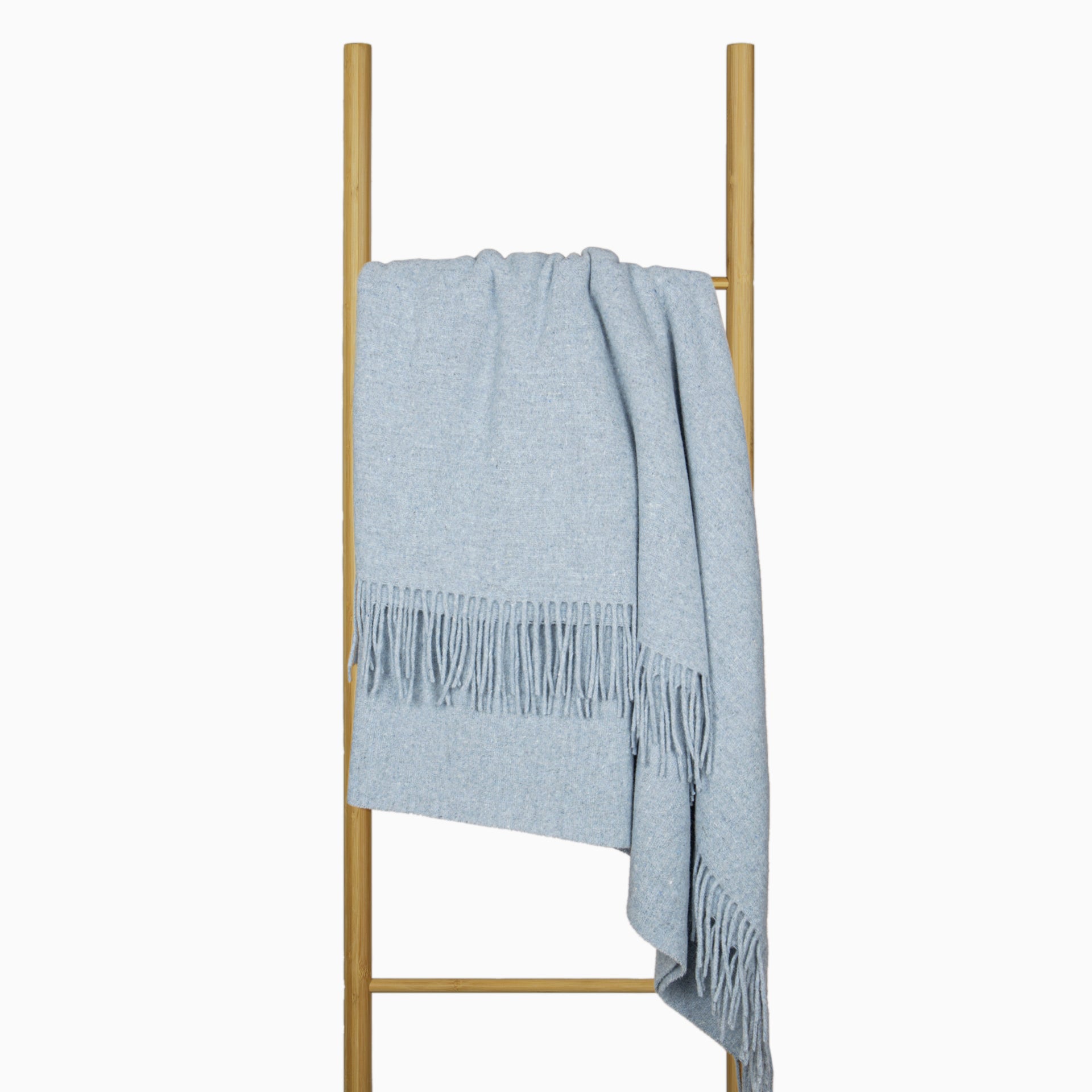 Oxford Throw - Merino Wool Blend - Sky Blue - DecorHouse.com.au