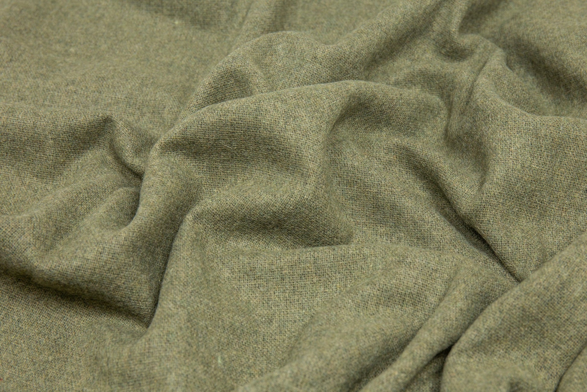 Paddington Throw - Fine Wool Blend - Olive - DecorHouse.com.au