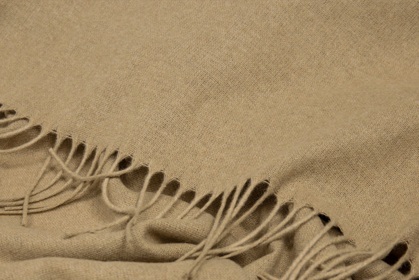 Paddington Throw - Fine Wool Blend - Camel - DecorHouse.com.au