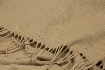 Paddington Throw - Fine Wool Blend - Camel - DecorHouse.com.au