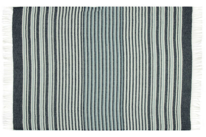 Richmond Throw - Reclaimed Wool Blend - Navy - DecorHouse.com.au