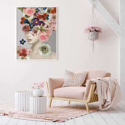 70cmx100cm Foolish in Love I White Frame Canvas Wall Art - DecorHouse.com.au