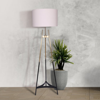 Sarantino Metal Tripod Electric Floor Lamp Gradient Finish - DecorHouse.com.au