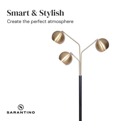 Sarantino Adjustable 3-Arm Arc Lamp - DecorHouse.com.au