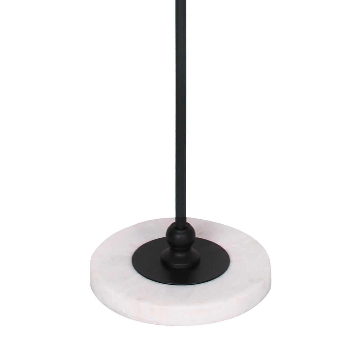 Sarantino Metal Floor Lamp with Marble Base & Off-White Shade - DecorHouse.com.au